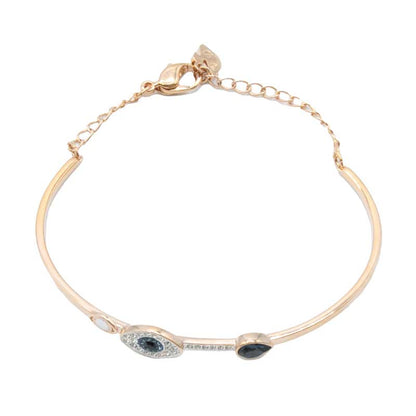 Swarovski Symbolic Rose Gold Evil Eye Bangle Bracelet