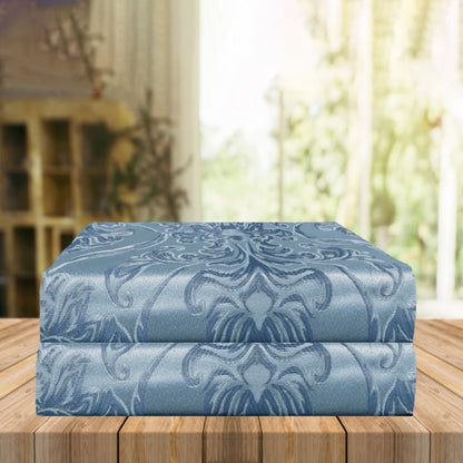 Elegant Comfort Set of 2 Penelope Jacquard Look Curtain Panels - 54" W x 84" L