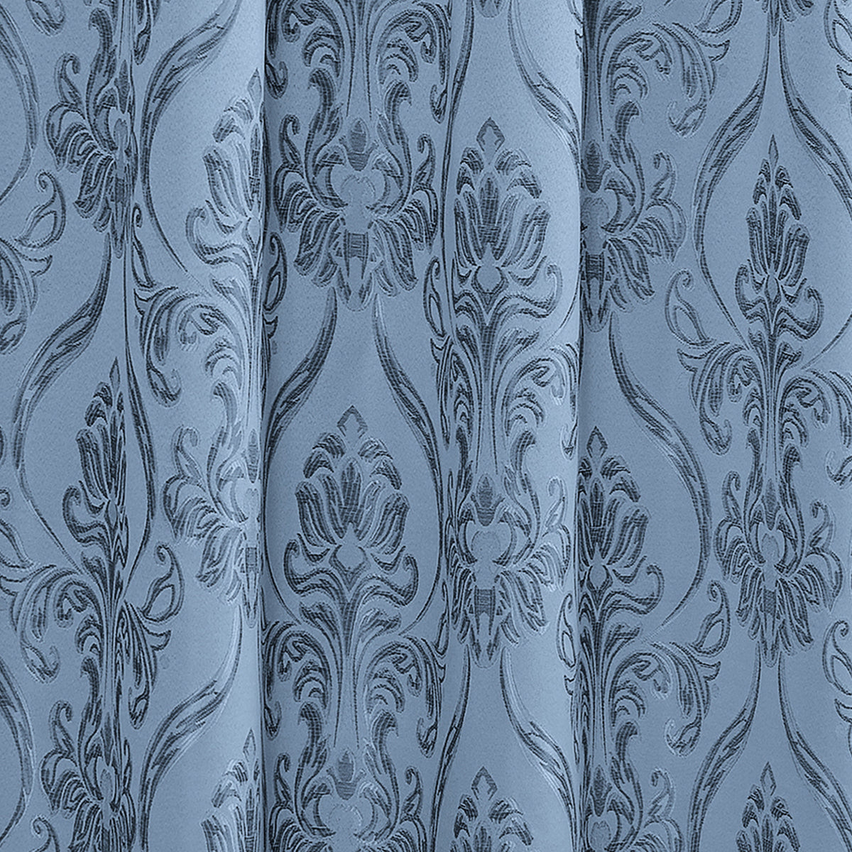 Elegant Comfort Set of 2 Penelope Jacquard Look Curtain Panels - 54" W x 84" L