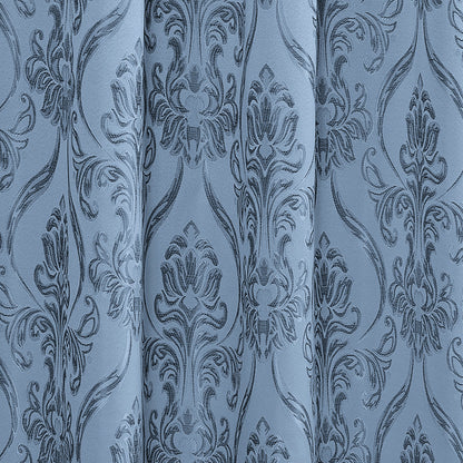 Elegant Comfort Set of 2 Penelope Jacquard Look Curtain Panels - 54" W x 84" L