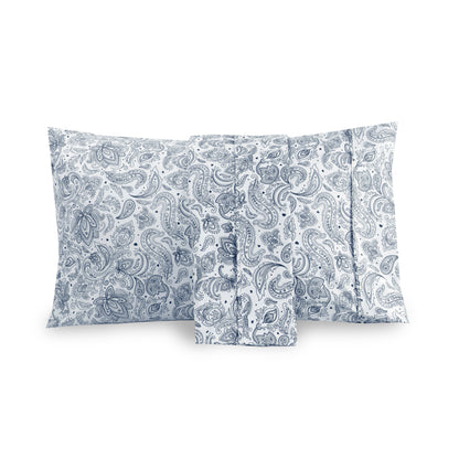 Elegant Comfort 6-Piece Paisley Printed Pattern - Soft as a Hotel Premium Quality Sheet Set