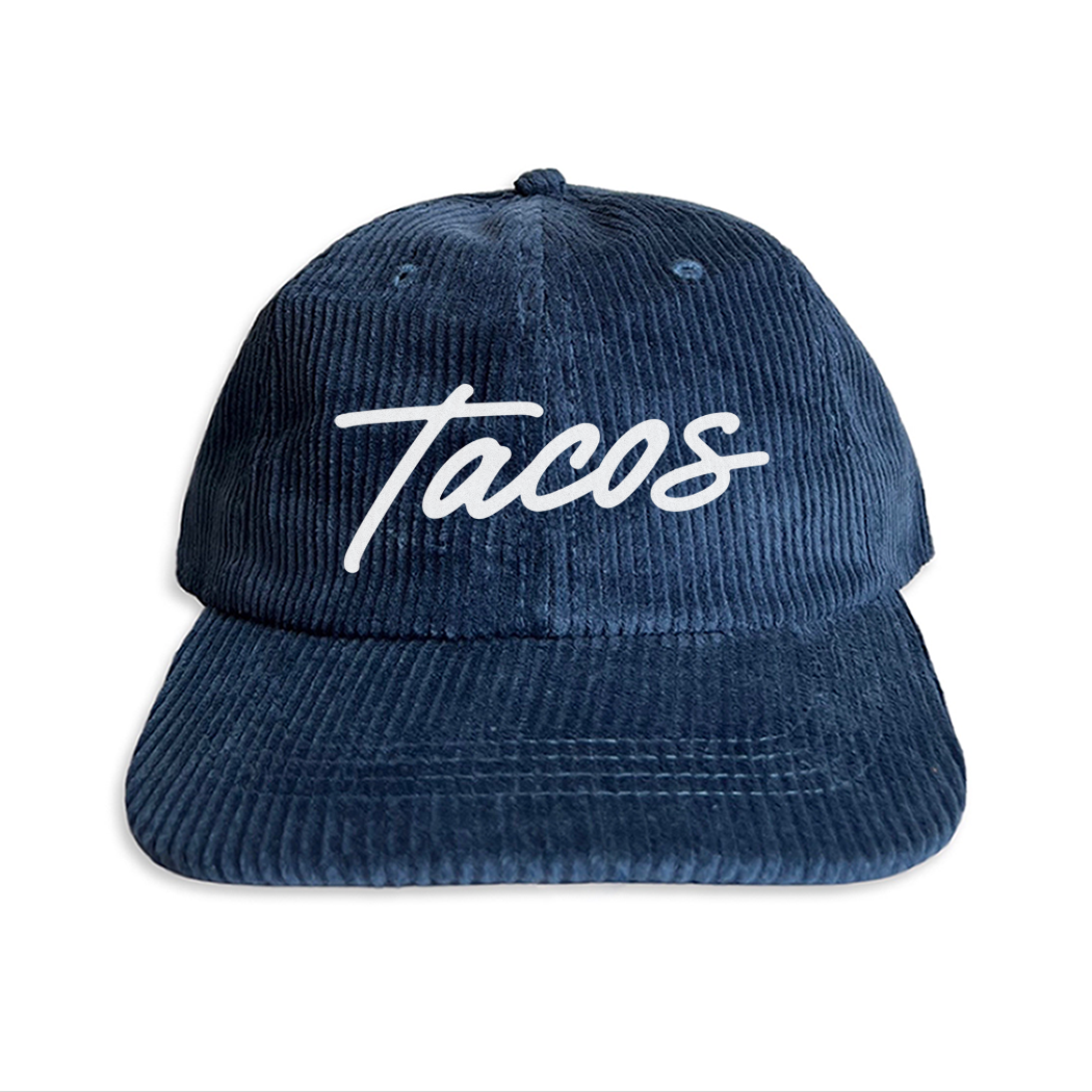 Frankie Jean Tacos Cursive Corduroy Cap
