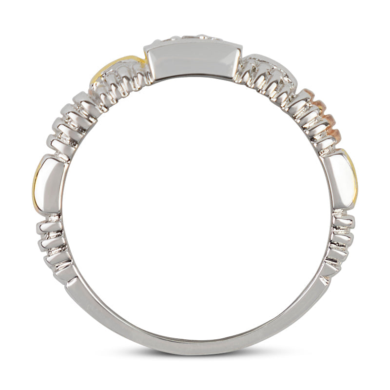 Olivia Tritone Weave Band Ring 20-6780 - Size 8