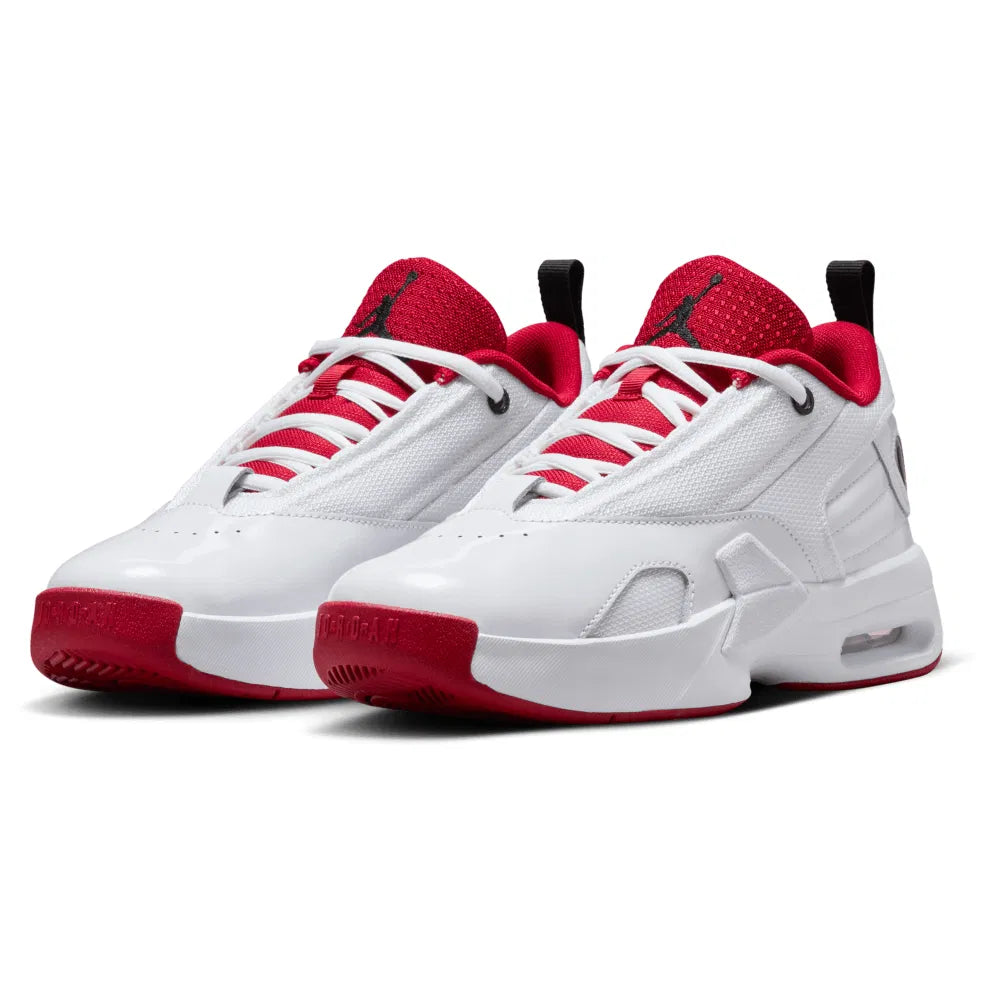Air Jordan Grade School Max Aura 6 'White Black Gym Red Gs' Sneakers
