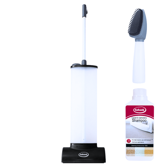 Ewbank Carpet and Upholstery Cleaning Kit - Upright Compact Carpet Shampooer, Portable Stain Remover Brush, and Cleaning Solution