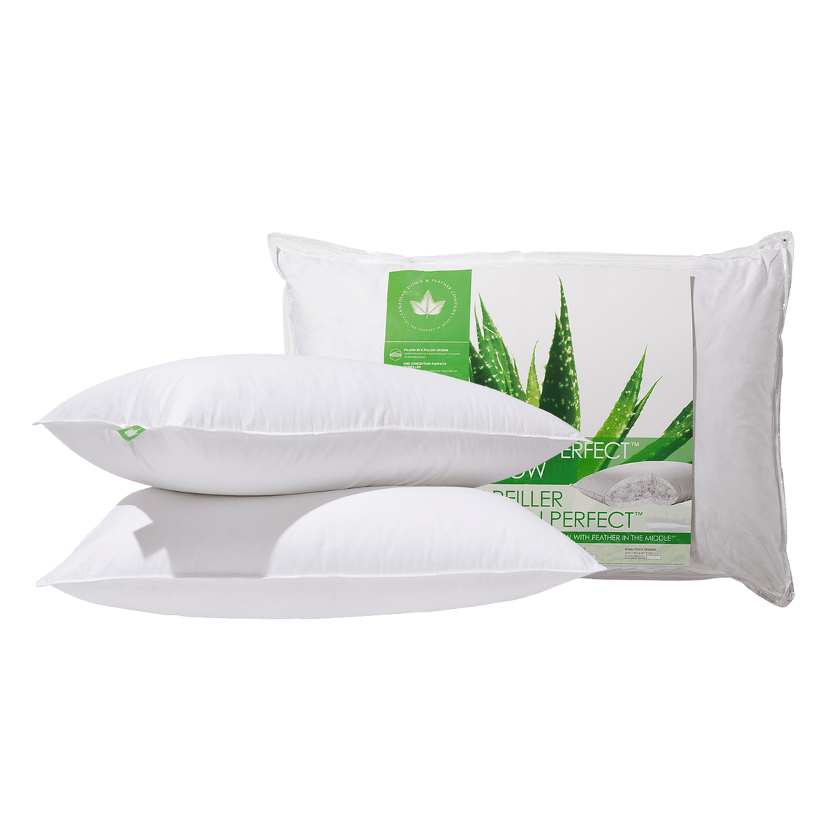 Canadian Down & Feather Company Down Perfect™ Pillow, Medium Support 2 Pack