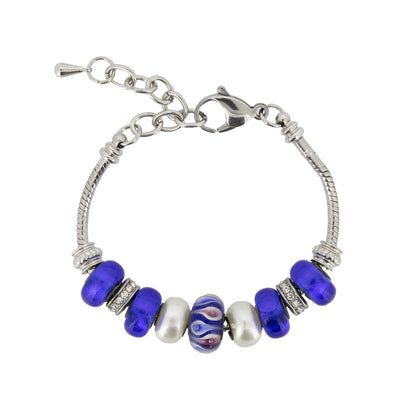 Lovita Charm Bracelet Blue and Silver Charms