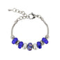 Lovita Charm Bracelet Blue and Silver Charms
