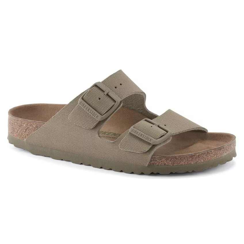 Birkenstock Arizona Vegan Textile Faded Khaki