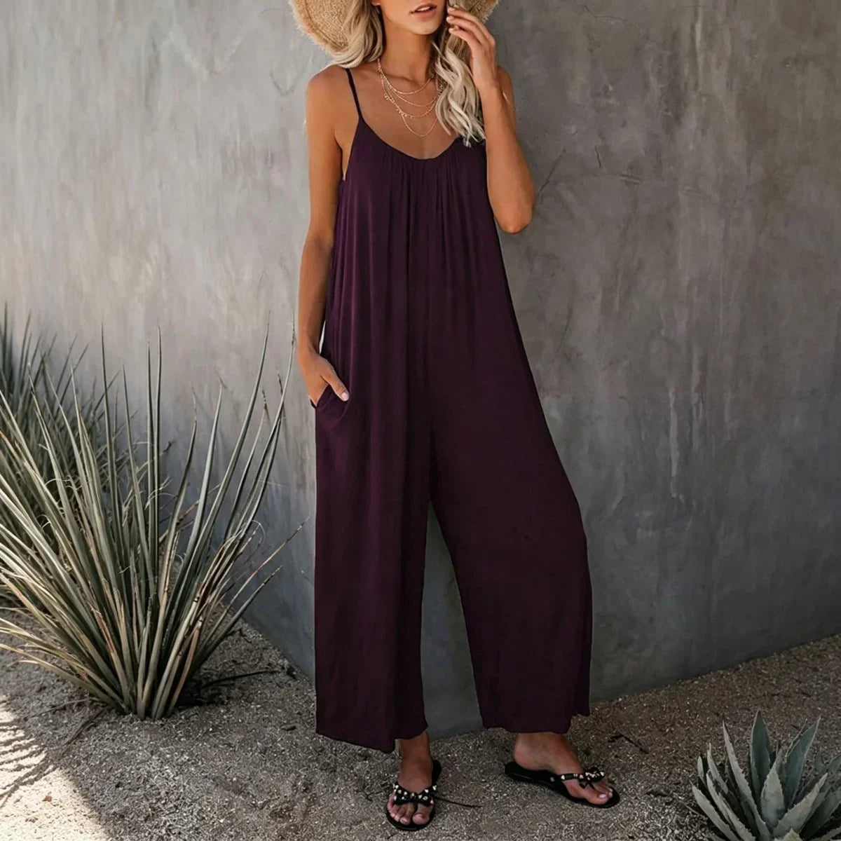 Casual Sleeveless Jumpsuit