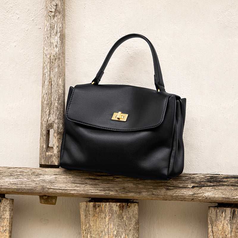 Elegant Leather Satchel Bag