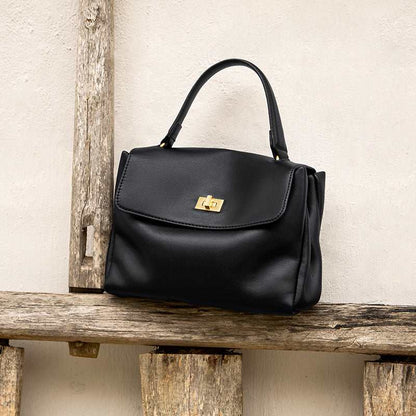 Elegant Leather Satchel Bag