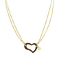 Heart Necklace Gold  21K Gold Plated Jewellery Storm