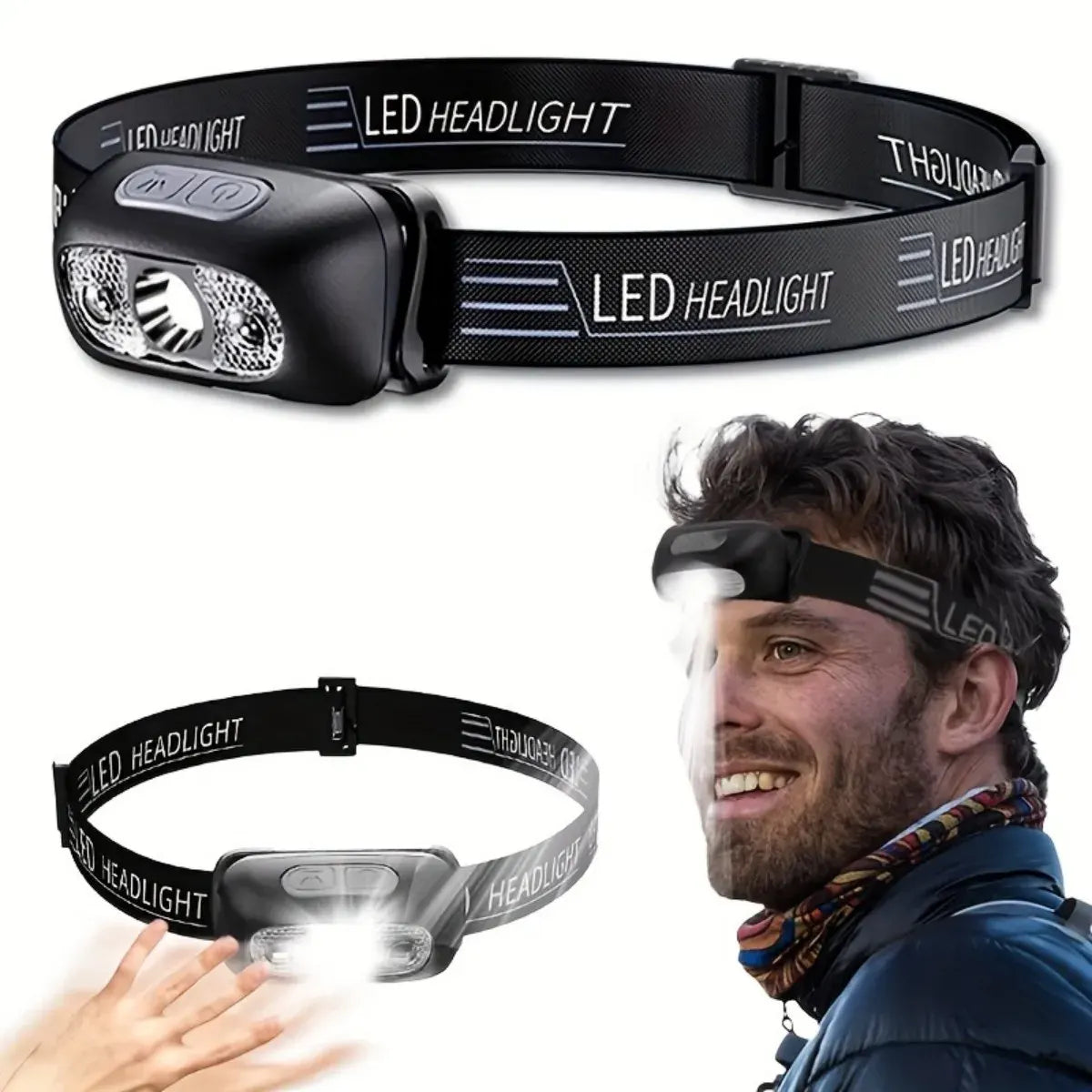 Dual Control Wave Sensor Headlamp