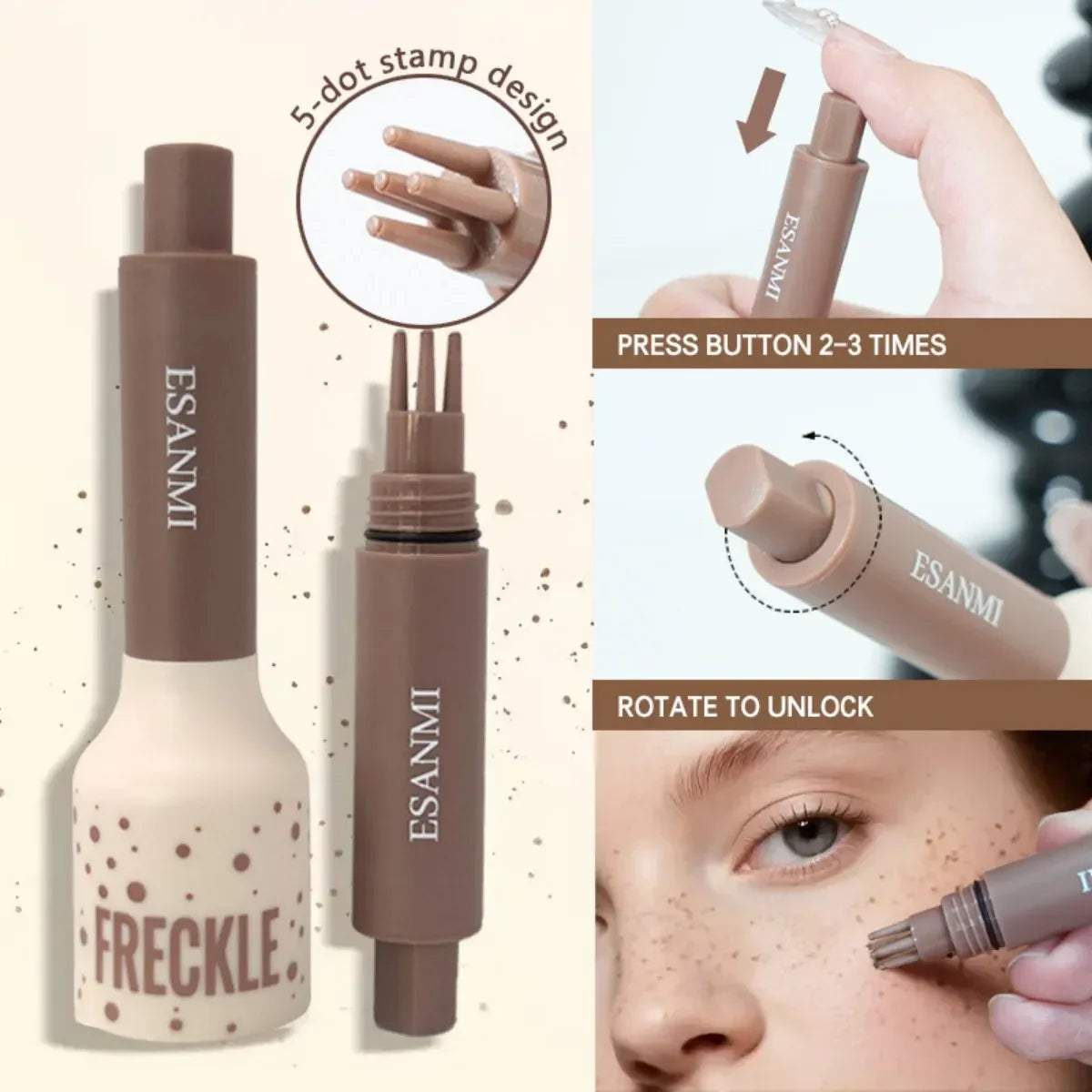 5-Dot Stamp Freckle Pen