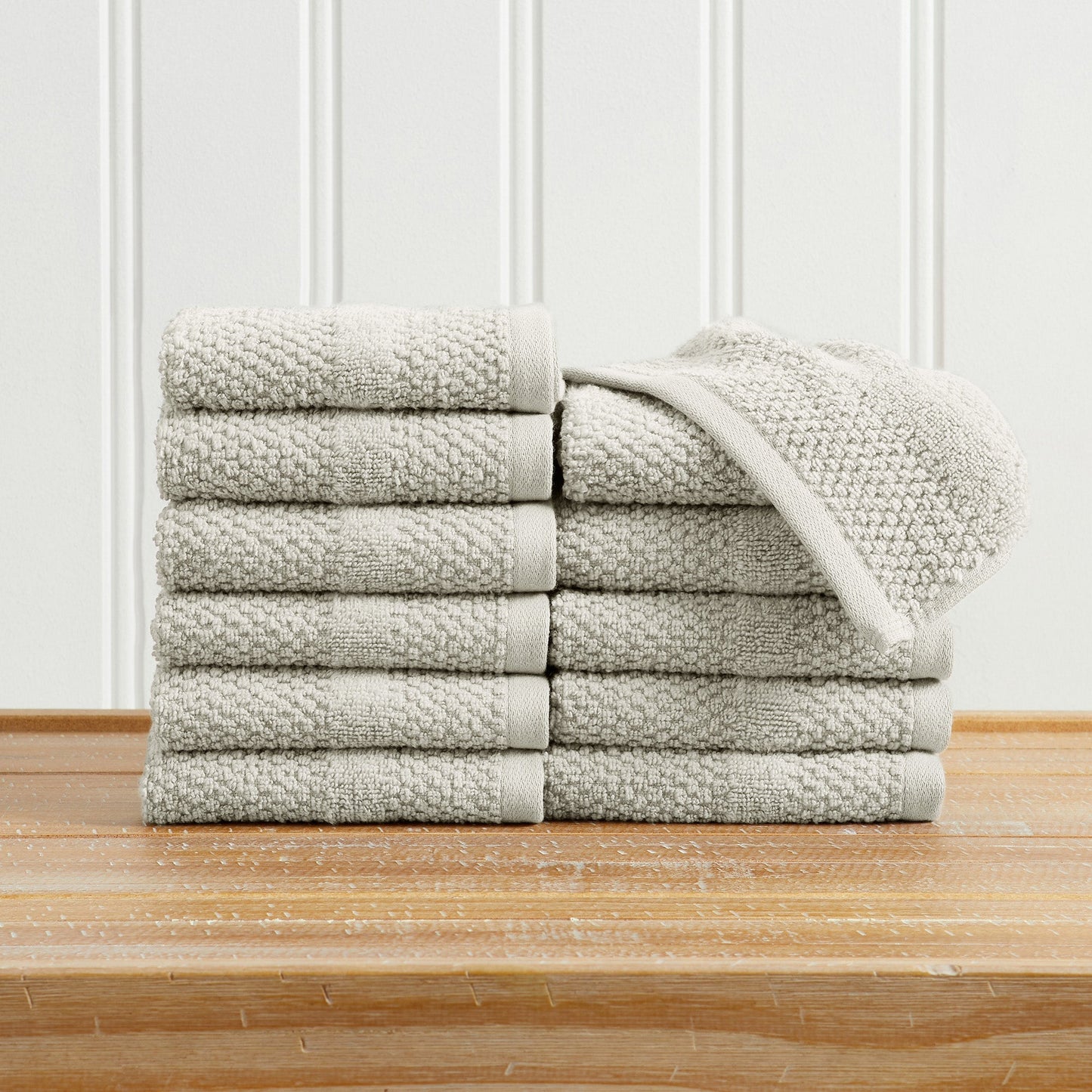 100% Cotton Woven Texture Bath Towel Set - Marbella Collection