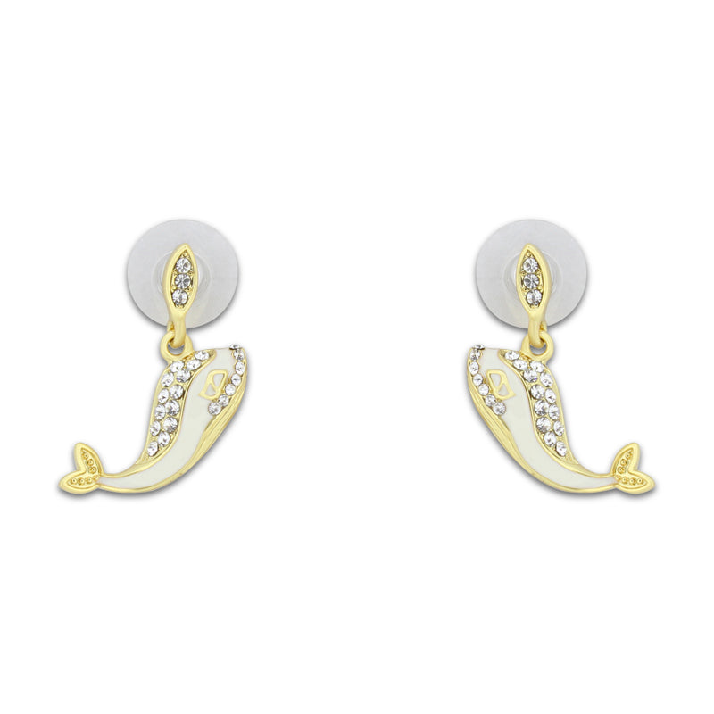 Whale Earrings Silver And Gold Khloelle LC0070840