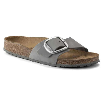 Birkenstock Madrid Big Buckle Nubuk Leather Dove Gray