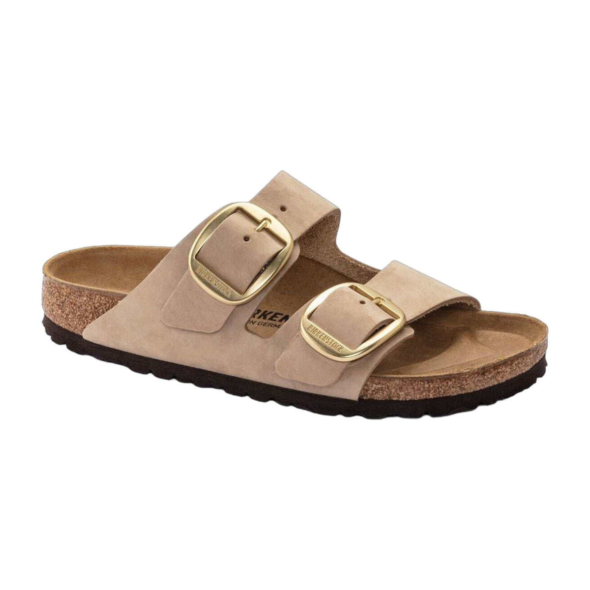 Birkenstock Arizona Big Buckle Nubuck Leather Sandcastle