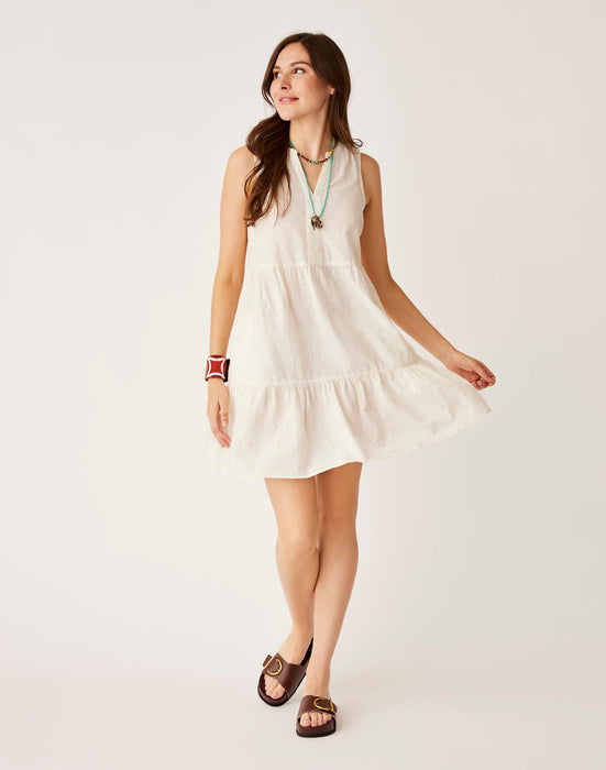 Carve Designs Women's Nellie Eyelet Dress Floral Pattern Tiered Dress