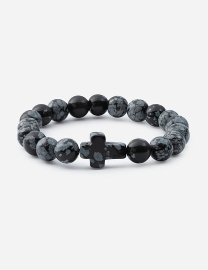 Elevated Faith Obsidian Cross