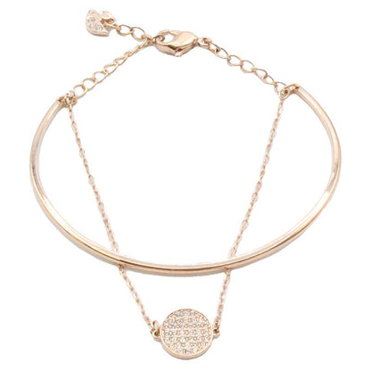 Swarovski Ginger Collection Rose Gold Bangle Bracelet
