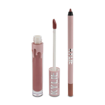 Kylie Cosmetics Matte Liquid Lipstick & Lip Liner 302 Snow Way Bae Matte (Blemished Box)