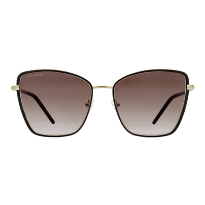 Longchamp Butterfly Rimmed Sunglasses LO167S 009 Black/Gold 58mm