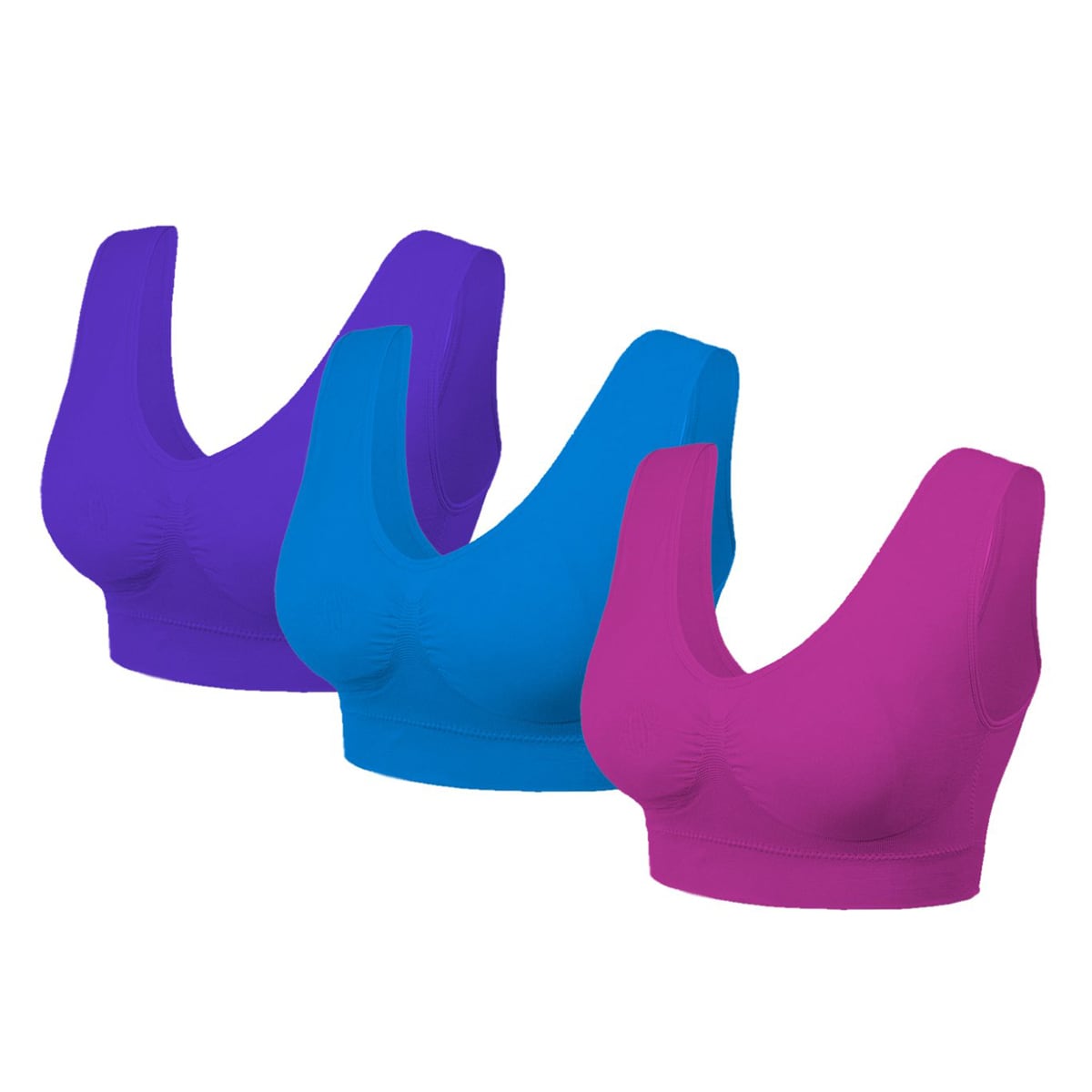 Extreme Fit 3 Pack Seamless Lightweight Comfort Bras