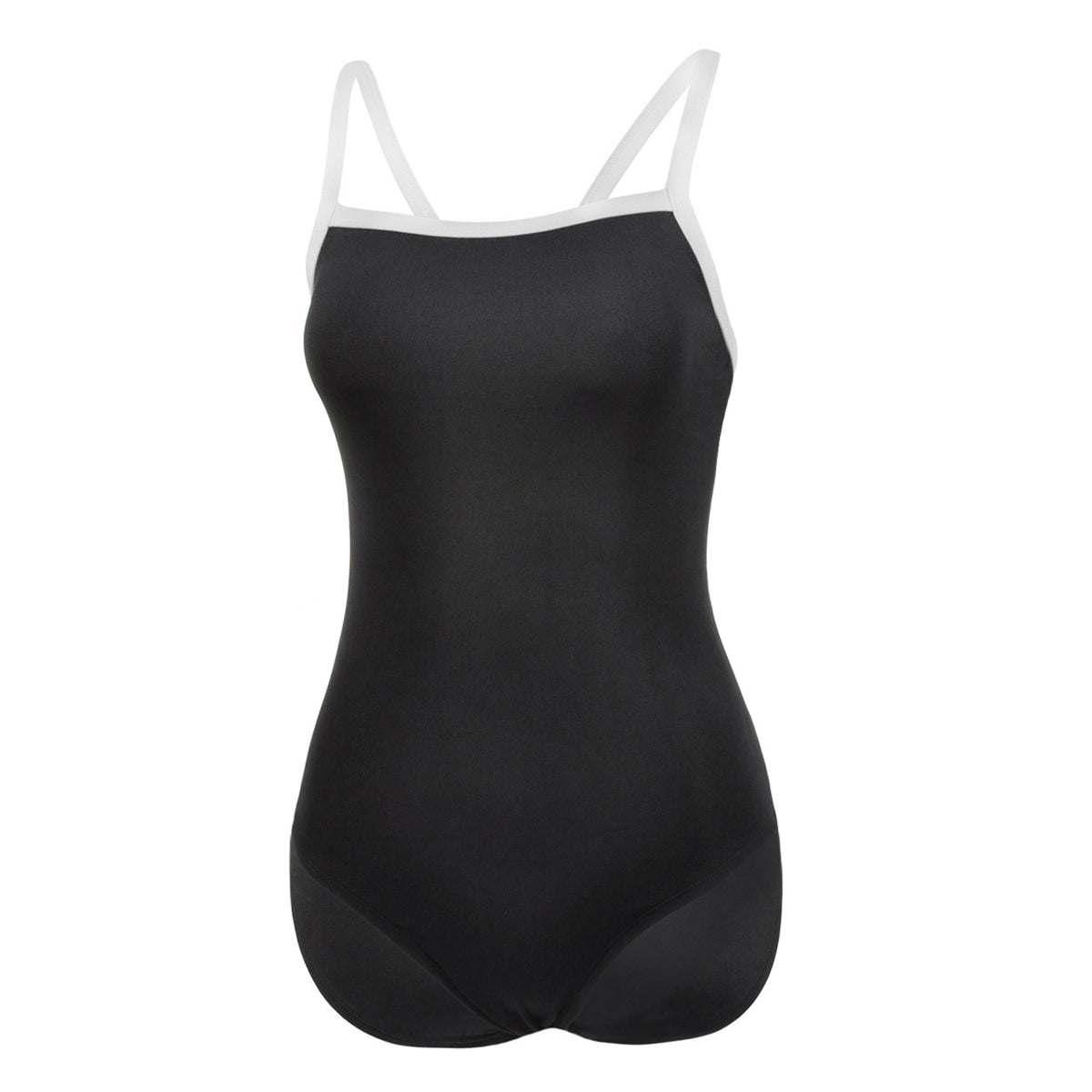 Sleek Solid Elite Training Athletic One Piece Swimsuit