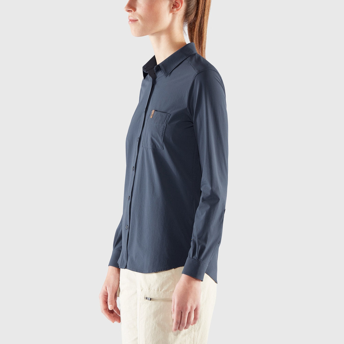 Fjallraven Women's Ovik Lite Shirt Ls Relaxed Fit Button Down W Shirts