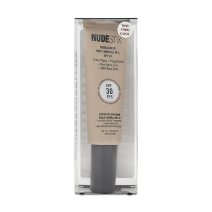 Nudestix Nudescreen Daily Mineral Veil Moisturiser SPF 30 Tint Free Cool (Blemished Box)