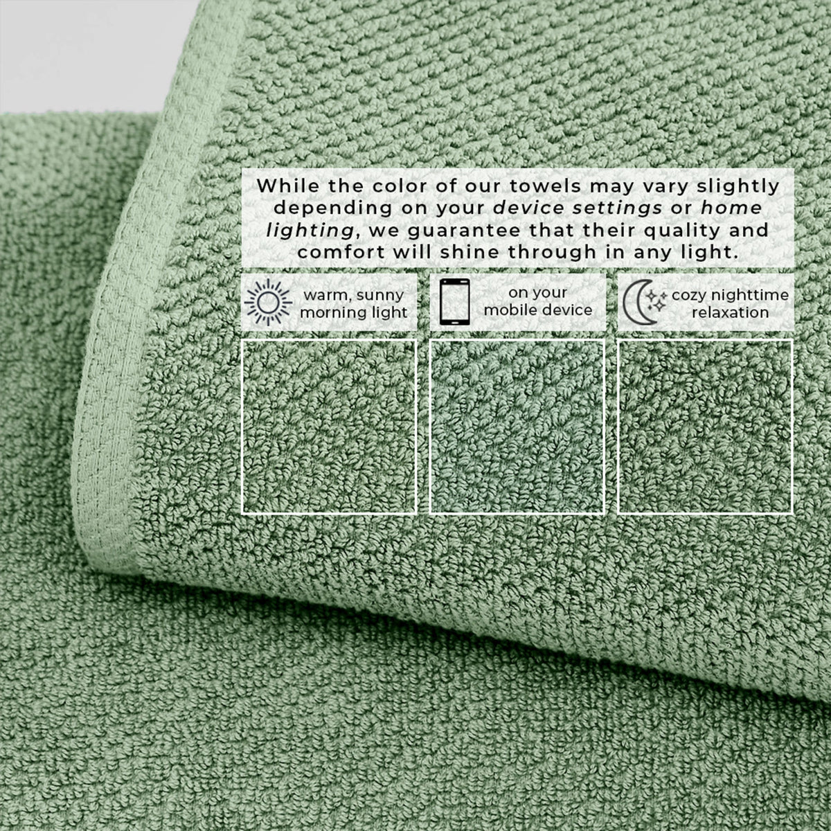 Cotton Textured Bath Towel Set - Acacia Collection