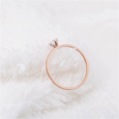 Cubic Zirconia & Rose Goldtone Cocktail Ring