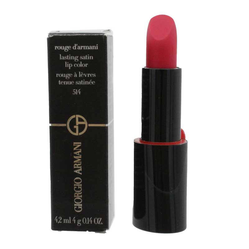 Giorgio Armani Rouge d'Armani Lasting Satin Pink Lipstick 514 Eccentrico