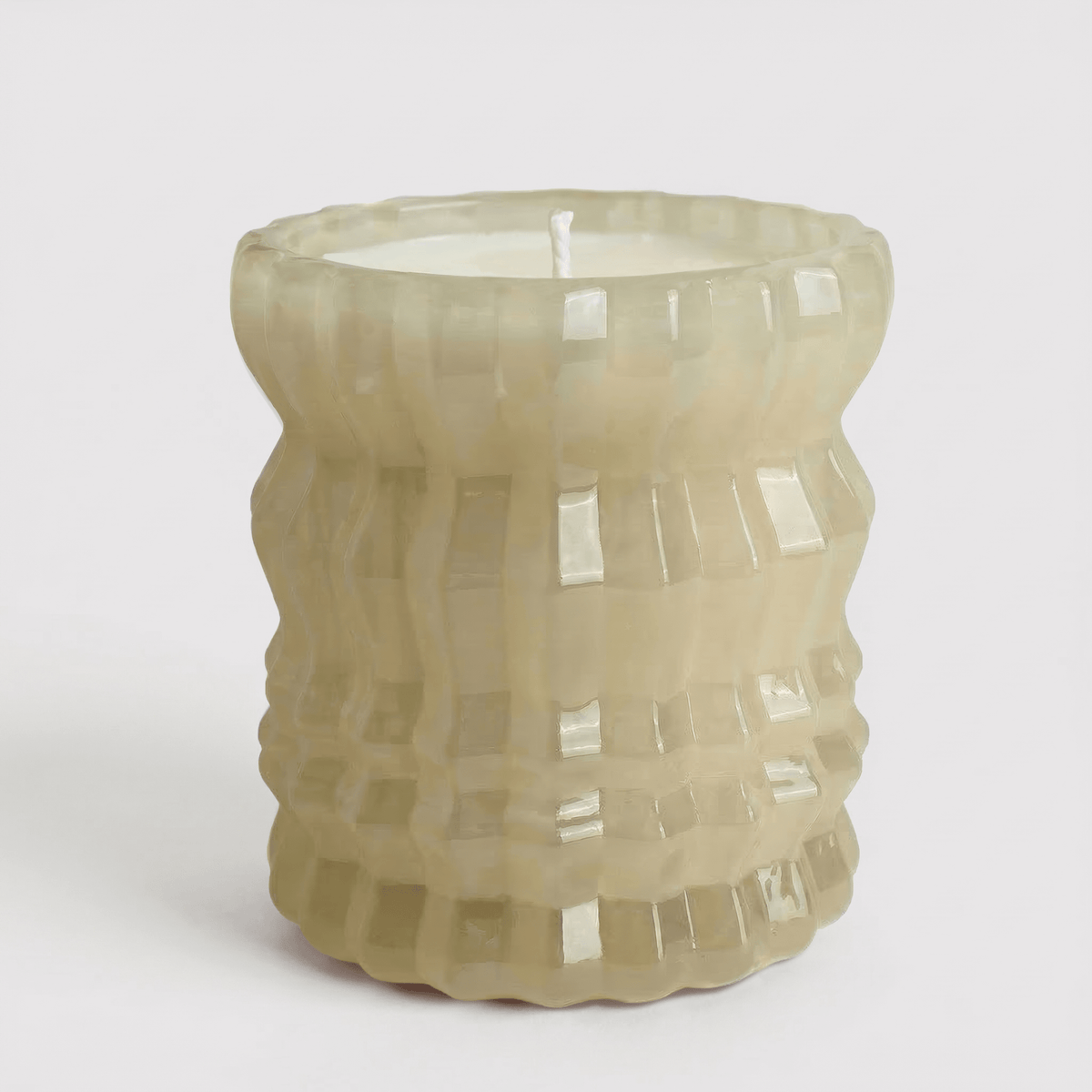 Auden Lueur Non-Toxic Candle in Textured Glass Vessel