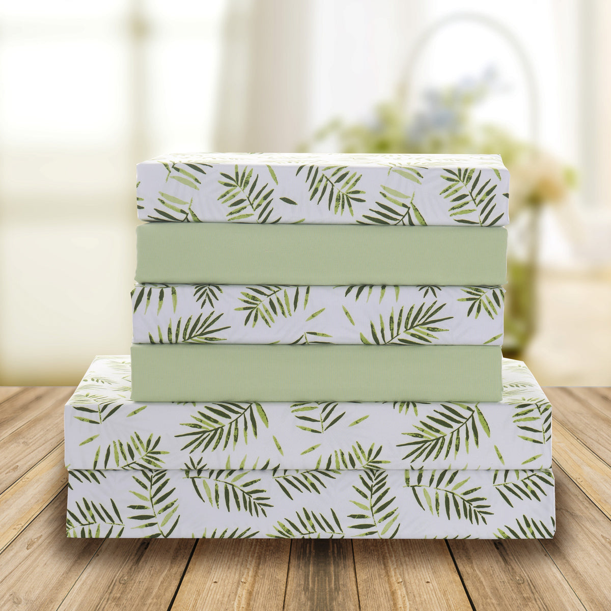 Elegant Comfort 6-Piece Tropical Pattern Bed Sheet Set - Soft as a Hotel Premium Quality