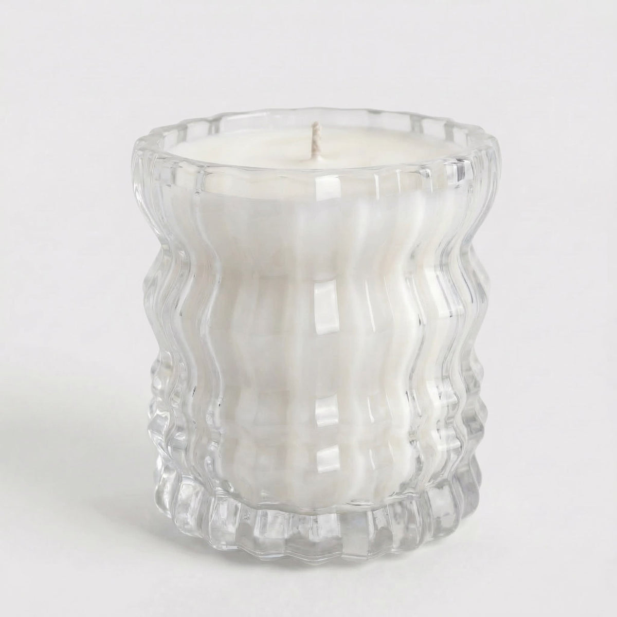 Auden Lueur Non-Toxic Candle in Textured Glass Vessel
