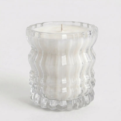 Auden Lueur Non-Toxic Candle in Textured Glass Vessel
