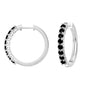 Large Black Hoop Earrings
