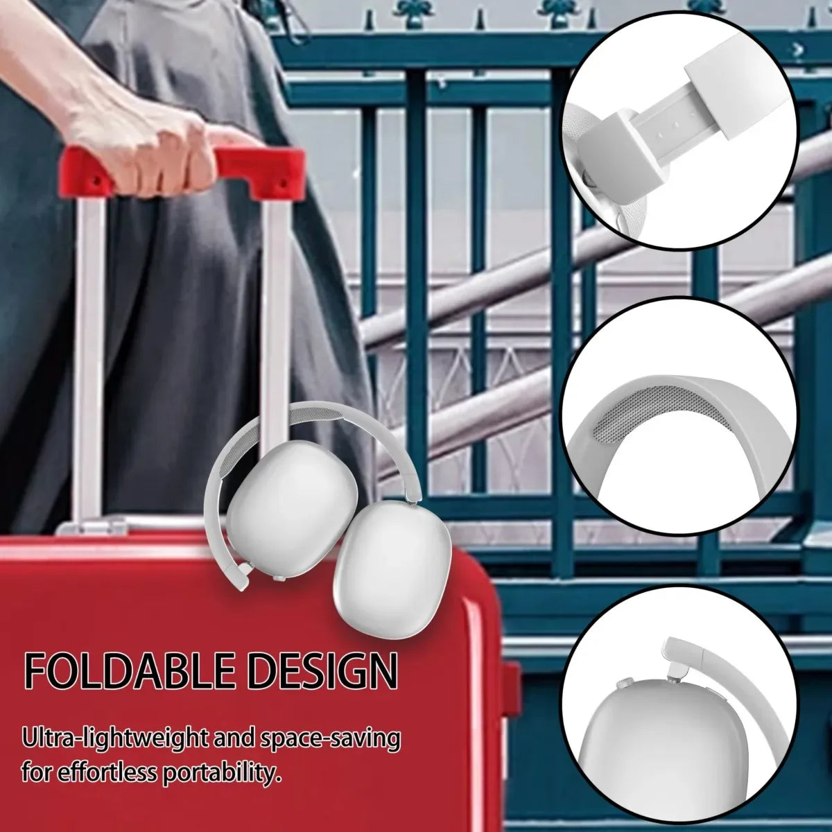 Foldable Wireless Headset with Rotary Control