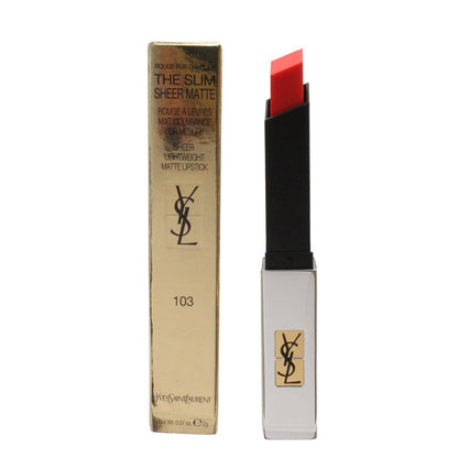 YSL The Slim Sheer Matte Lipstick 103 Orange Provocant