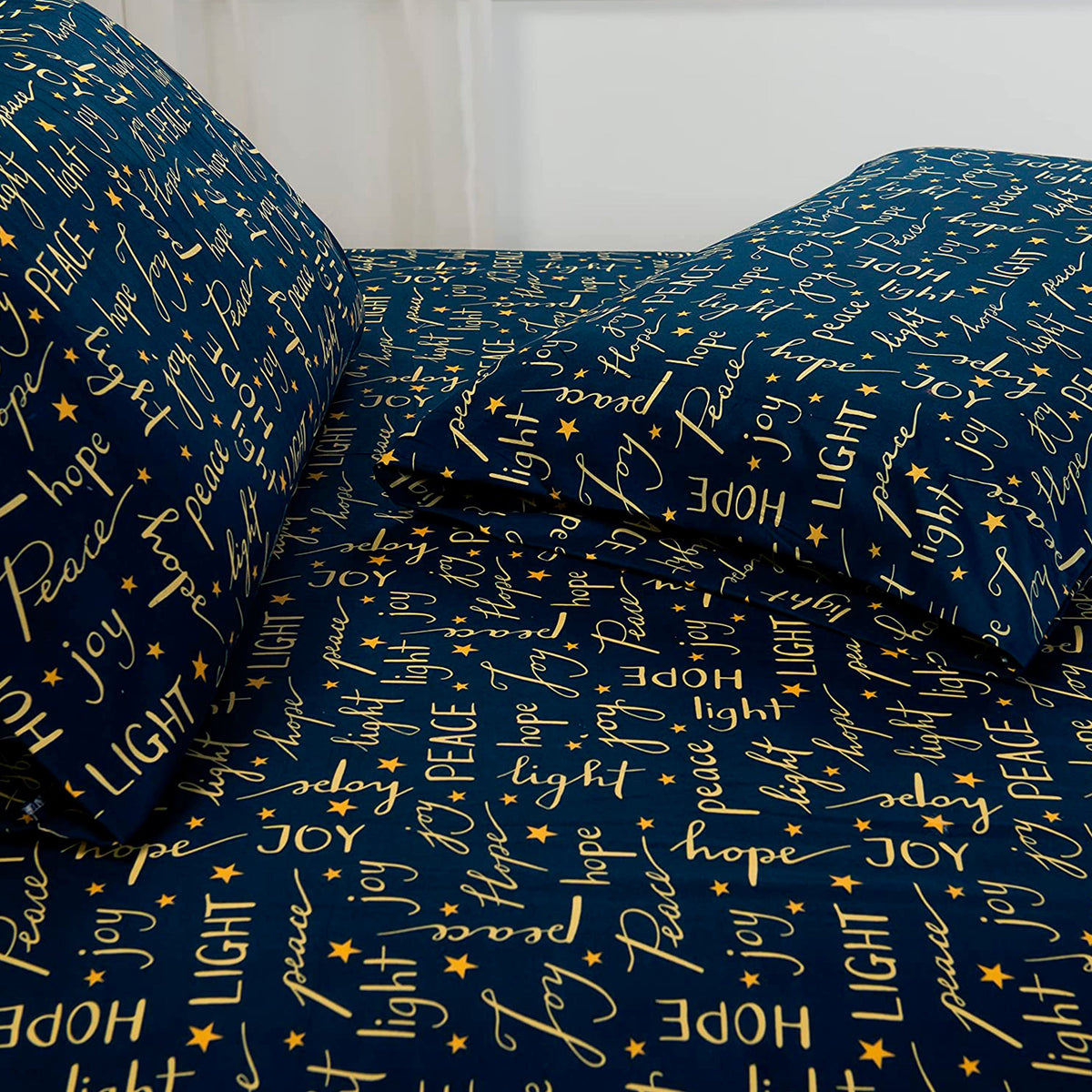 Elegant Comfort 6-Piece Christmas & Holiday Sheet Set - Soft as a Hotel Premium Quality