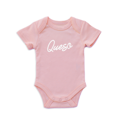 Frankie Jean Queso Cursive Onesie