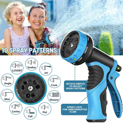 Anti-Kink Outdoor Garden Hose with Spray Gun