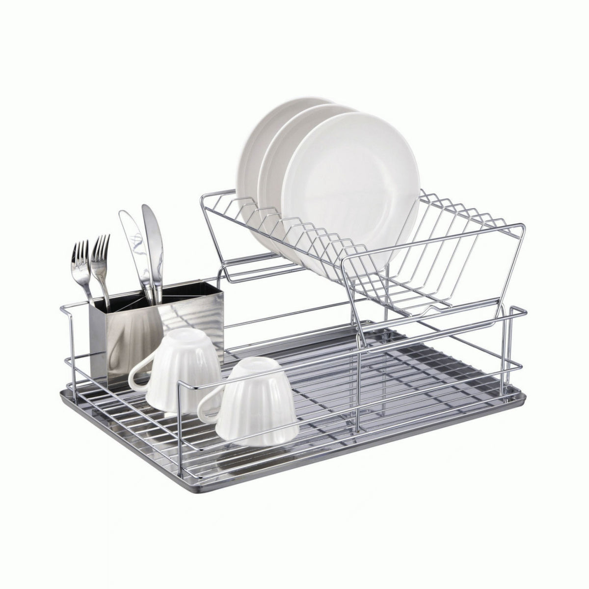 Better Chef 22-Inch 2-Tier Chrome Dish Rack