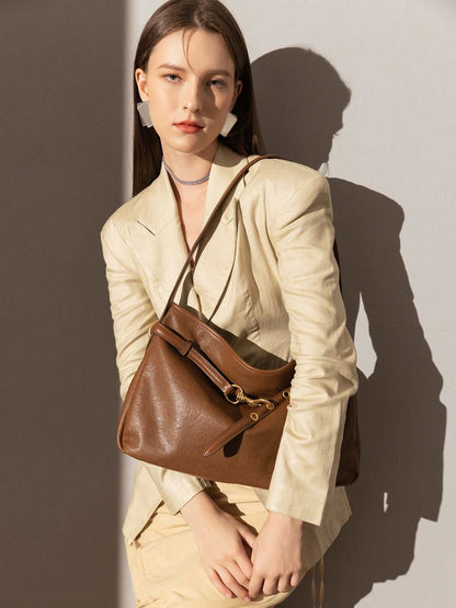 Medium Slouchy Leather Shoulder Bag
