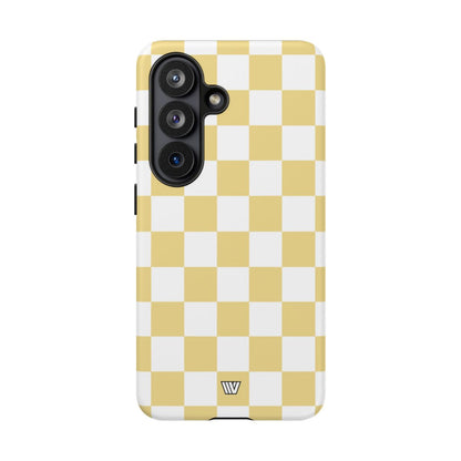 BANANA YELLOW CHECKERBOARD | Tough Phone Case