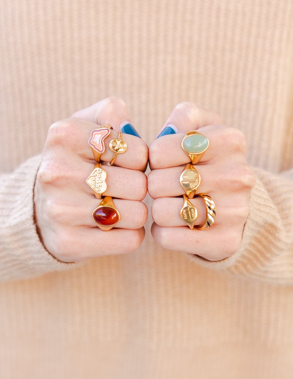 Elevated Faith Pink Enamel Butterfly Ring