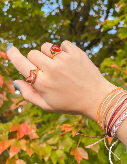 Elevated Faith Pink Enamel Butterfly Ring